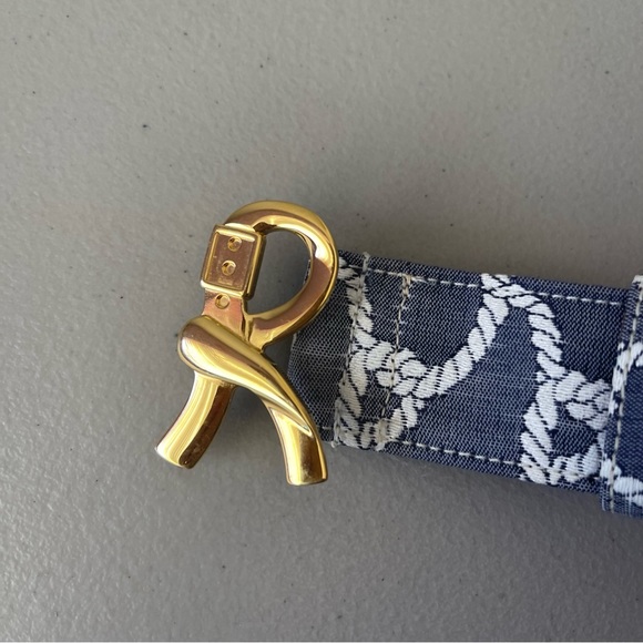 Vintage Roberta di Camerino Blue White R Logo Buckle Belt main image 15